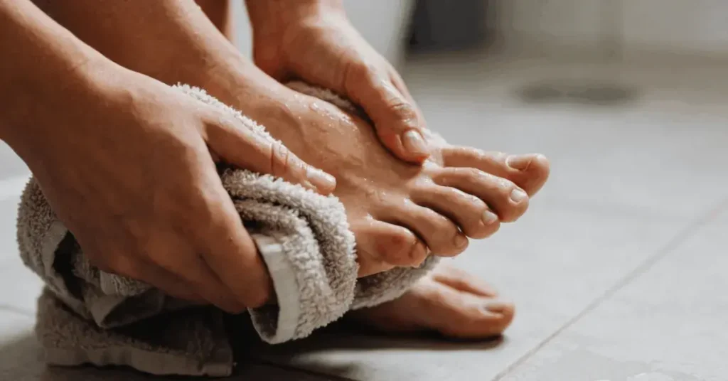 Dicas caseiras para manter os pés secos